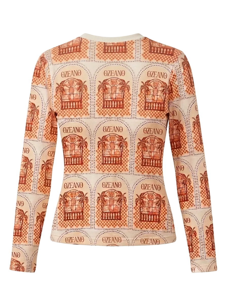 Kaia Longsleeve | Taino Caribe Print
