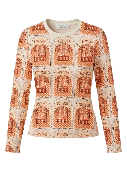 Kaia Longsleeve | Taino Caribe Print